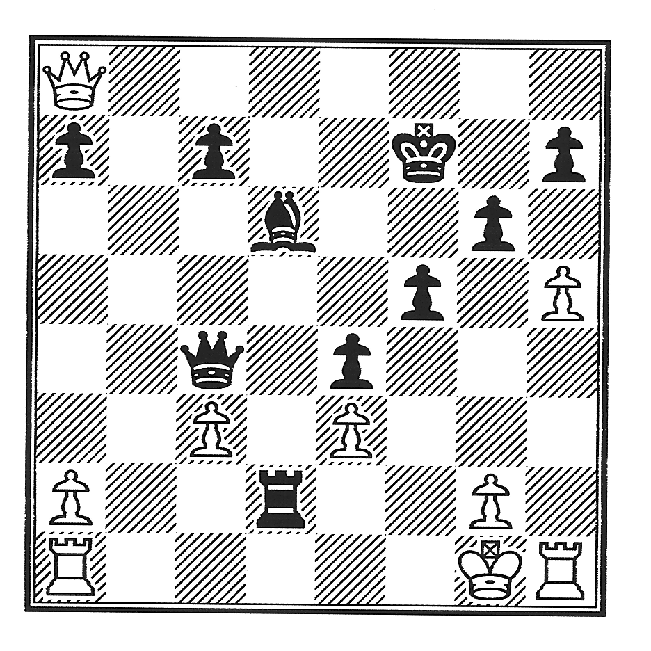 Ken Kaufman vs. Cary Utterberg, 1988, Black's 25th in Variation 2 to White's 24th
